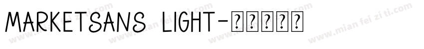 MarketSans Light字体转换